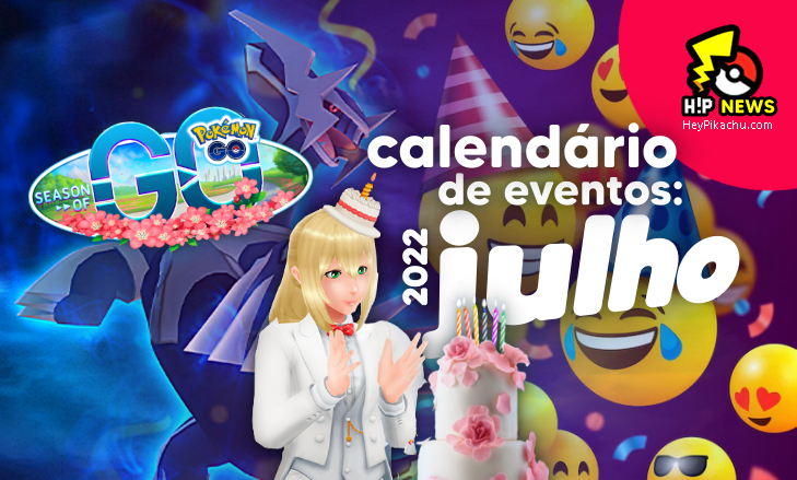◓ Pokémon GO: Calendário de todos os eventos do mês de julho de